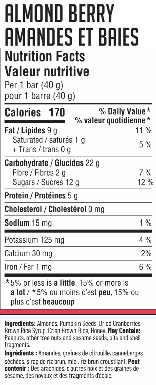 Almond Cranberry 12 Bar Build-A-Box - Vel Bars