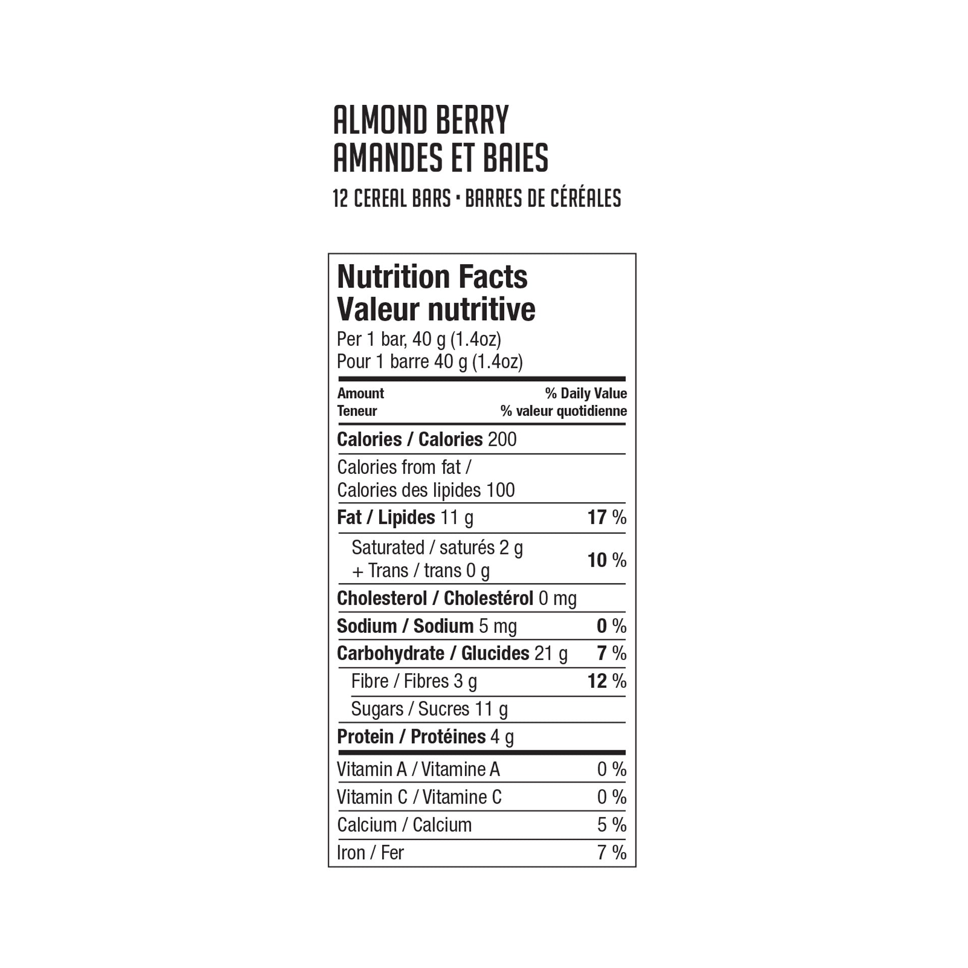 Almond Berry 12-pack - Vel Bars